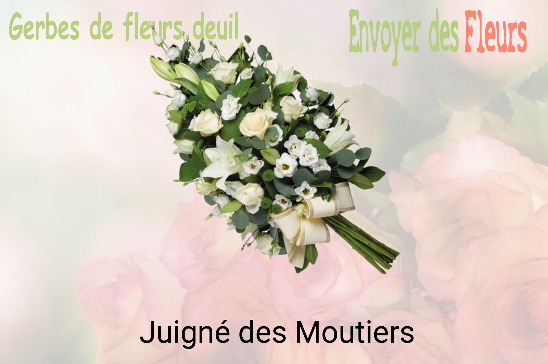 Gerbe de fleurs de deuil livrée à Juigné-des-Moutiers